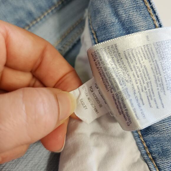 NYDJ Womens Chloe Side Vented Hem Capri Stretch Denim Jeans Size 14 Easley Blue - Picture 10 of 14